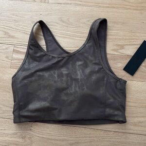 MONO B Brown Pattern Sports Bra
L